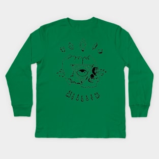 Illuminati indie skull Kids Long Sleeve T-Shirt